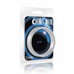 SI IGNITE Wide Chrome Band Cockring, 5,7 cm (2,25 in) - TOYS