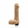 SI IGNITE Vibrating Dong with Balls, 18 cm (7 in), Flesh - TOYS